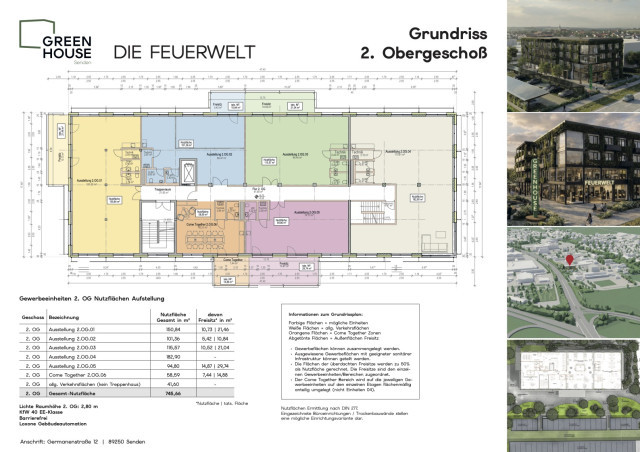 Grundriss Greenhouse Senden 2. Obergeschoss