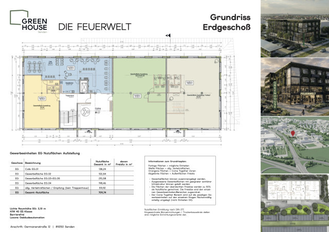 Grundriss Greenhouse Senden Erdgeschoss