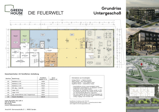 Grundriss Greenhouse Senden Untergeschoss